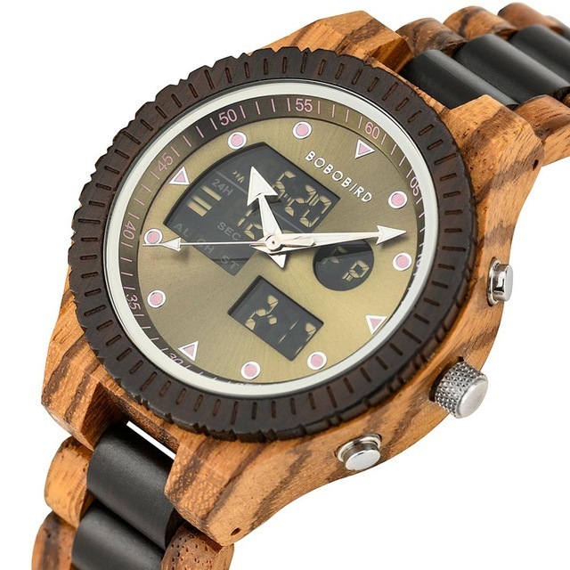 Men's Wooden Watch, Men's Watch, Christmas Gift Watch - 图片 3