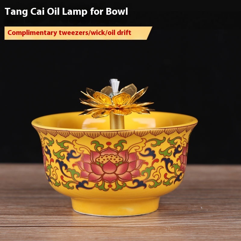 Dragon Boat Festival Household Buddha Front Ceramic Buddha Lamp - 图片 6
