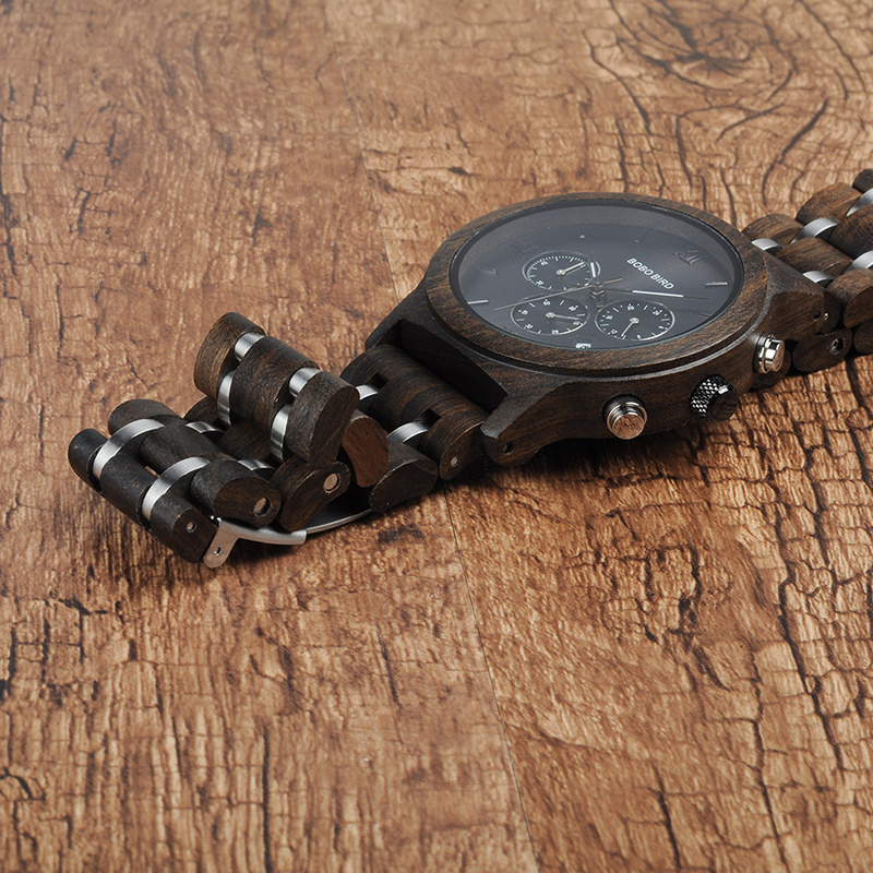 All wooden watch quartz watch - 图片 5
