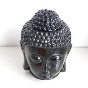 Black Buddha Head White Buddha Head Ceramic Aromatherapy Furnace Buddha Head Aromatherapy Furnace