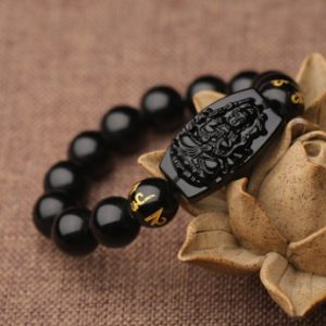 Buddha Obsidian Bracelet