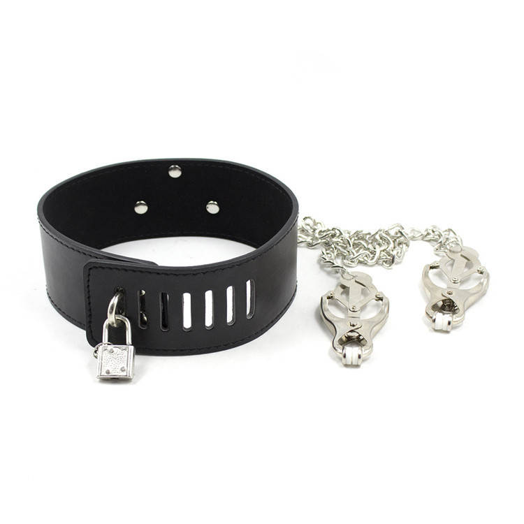 Women's Leather Butterfly Breast Clip Neck Cover — image 6