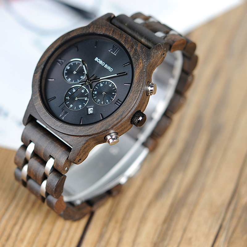 All wooden watch quartz watch - 图片 4