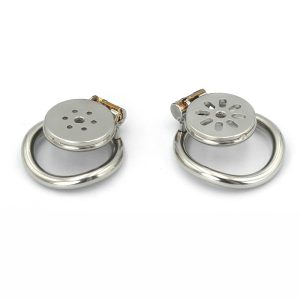Men's Metal Stainless Steel Flat Chastity Lock