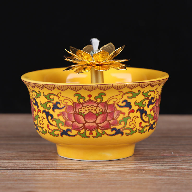 Dragon Boat Festival Household Buddha Front Ceramic Buddha Lamp - 图片 10