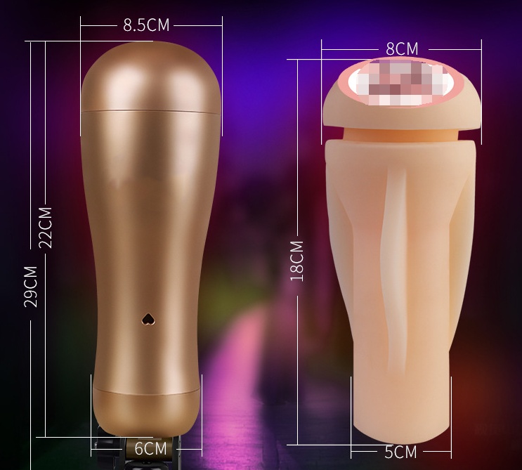 Induction Interactive Pronunciation Airplane Bottle Double Vibration Men's Masturbator — image 2