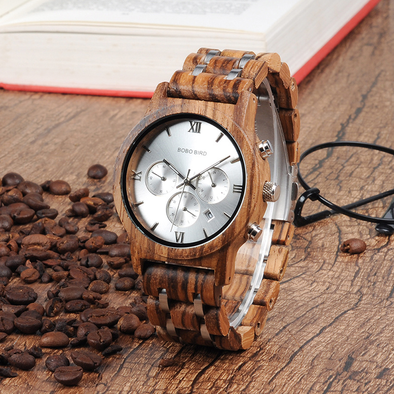 All wooden watch quartz watch - 图片 3