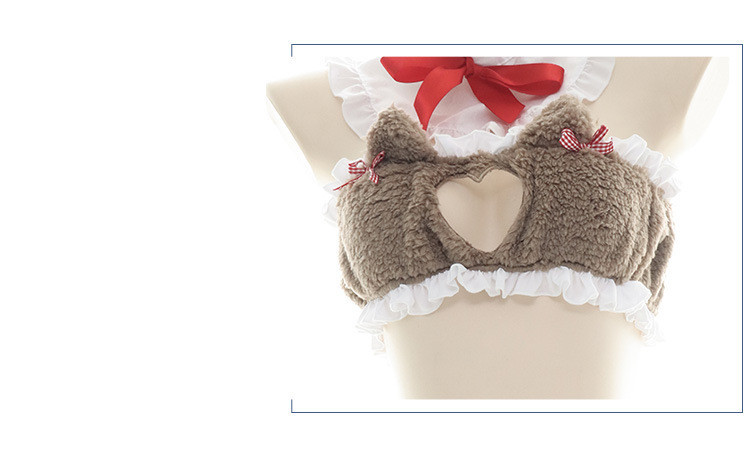 Love Chest Cat Ears Plush Pajamas Suit Ladies — image 7