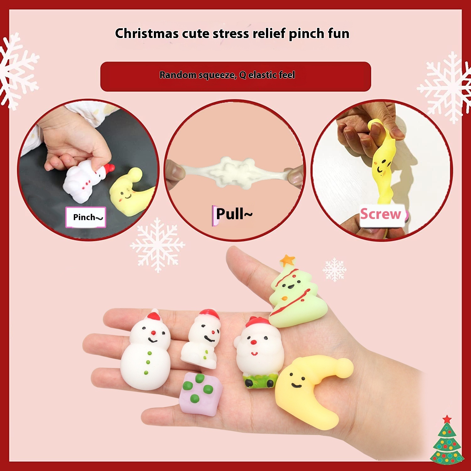 Soft And Adorable Christmas Ball Squeezing Toy - 图片 5