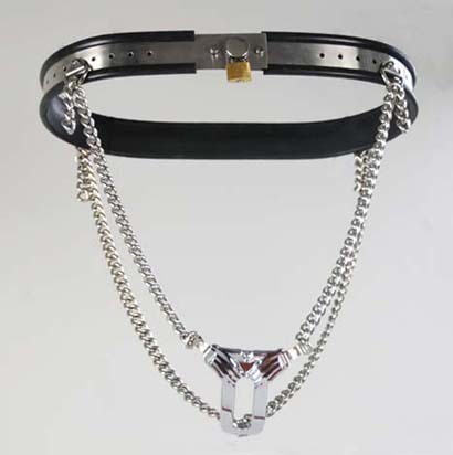 Female T Old Lock Female Invisible Stainless Steel Chastity Belt — image 3