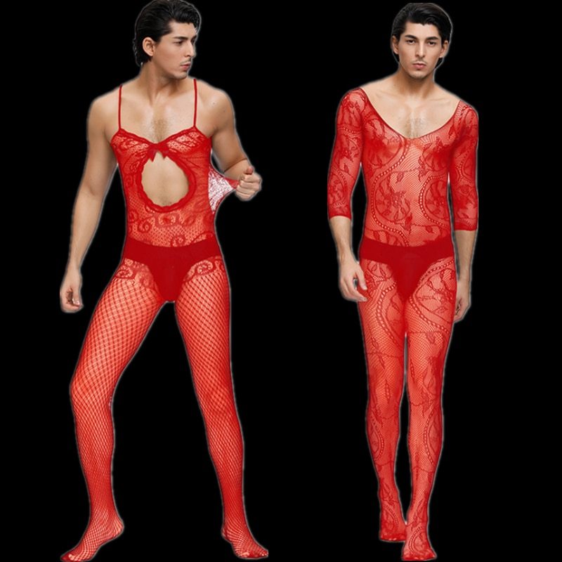Dragon Flower One Piece Mesh  Pantyhose