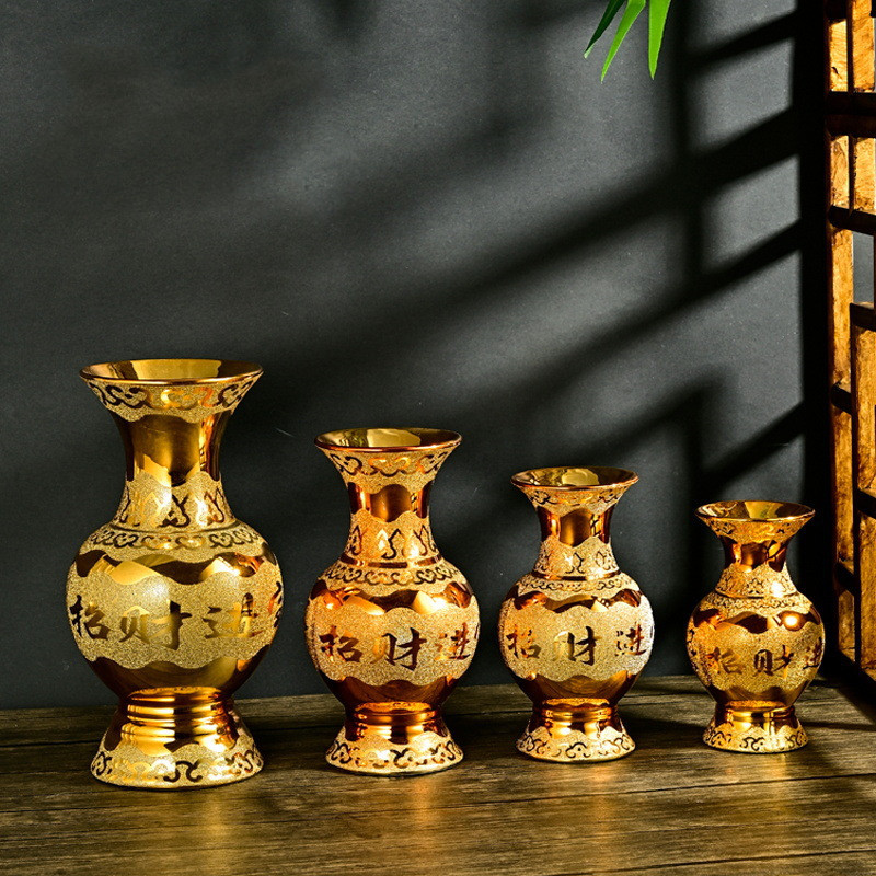 For Buddha Vase Ceramic Home Furnishing Buddha Hall - 图片 9