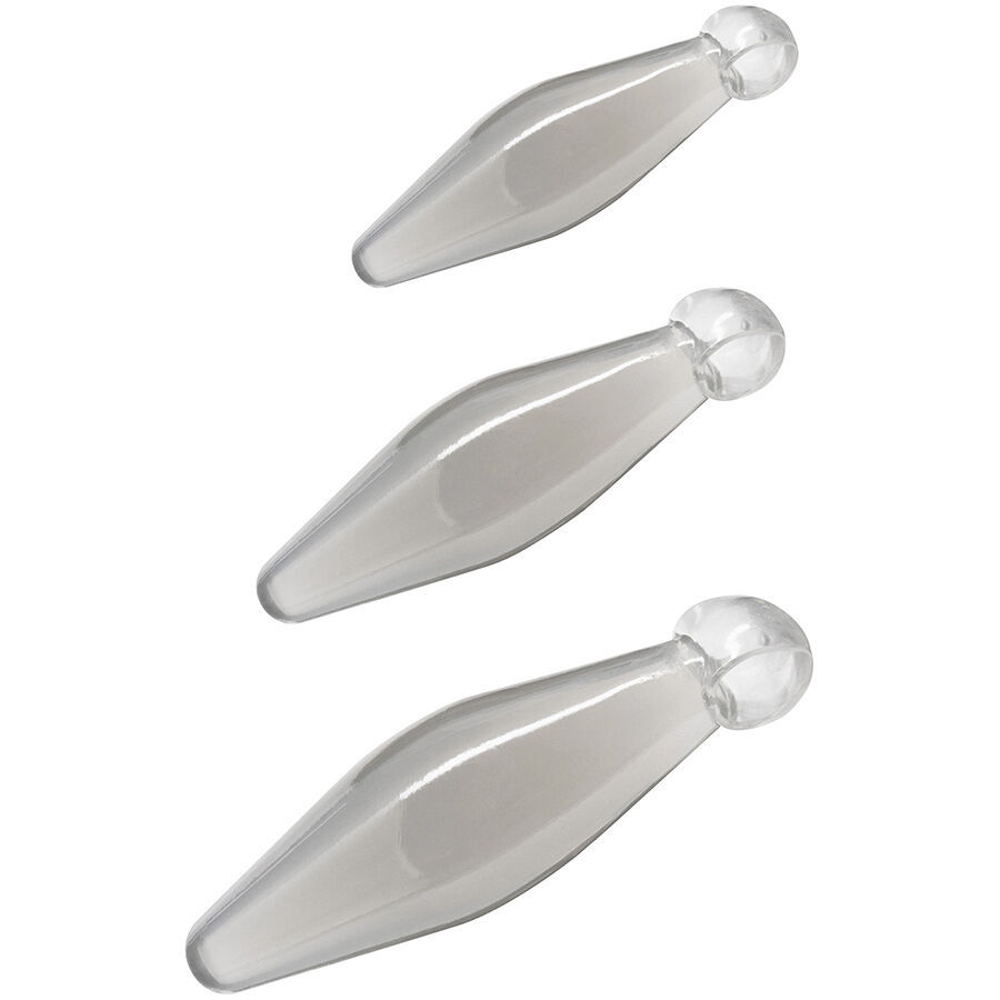 ANAL PLAY 3-PIECE TRANSPARENT FINGER RIMMER