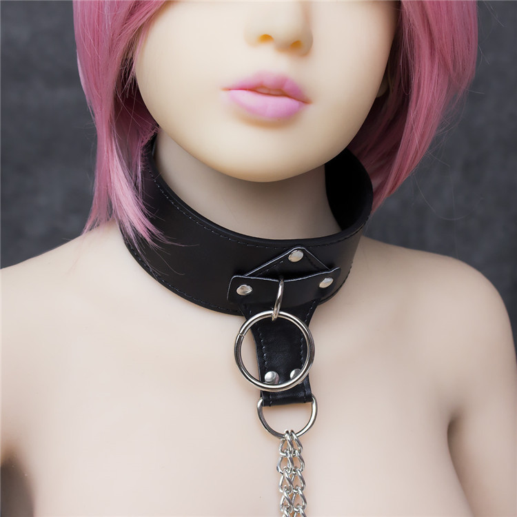 Women's Leather Butterfly Breast Clip Neck Cover — image 3