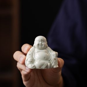 Retro Happy Maitreya Buddha Ornaments Smiling Buddha Joss-stick Incense Base