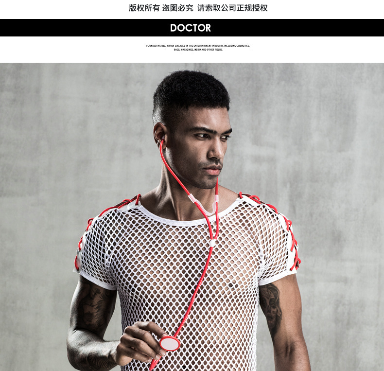 Men's Erotic Netting Wear White Doctor Uniform Temptation European And American — image 6