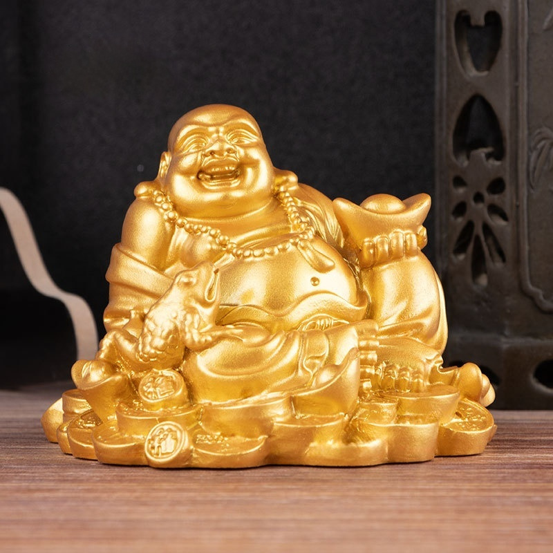 Maitreya Buddha Ornament Ingot-shaped Buddha Decoration Home Altar Item